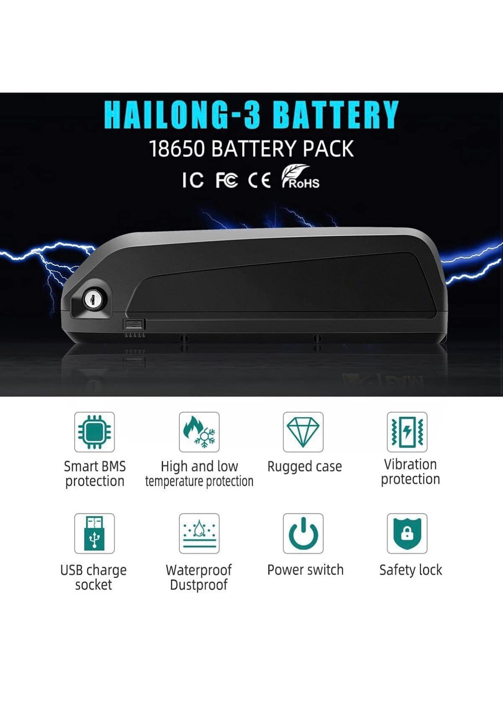 48v 13AH battery pack