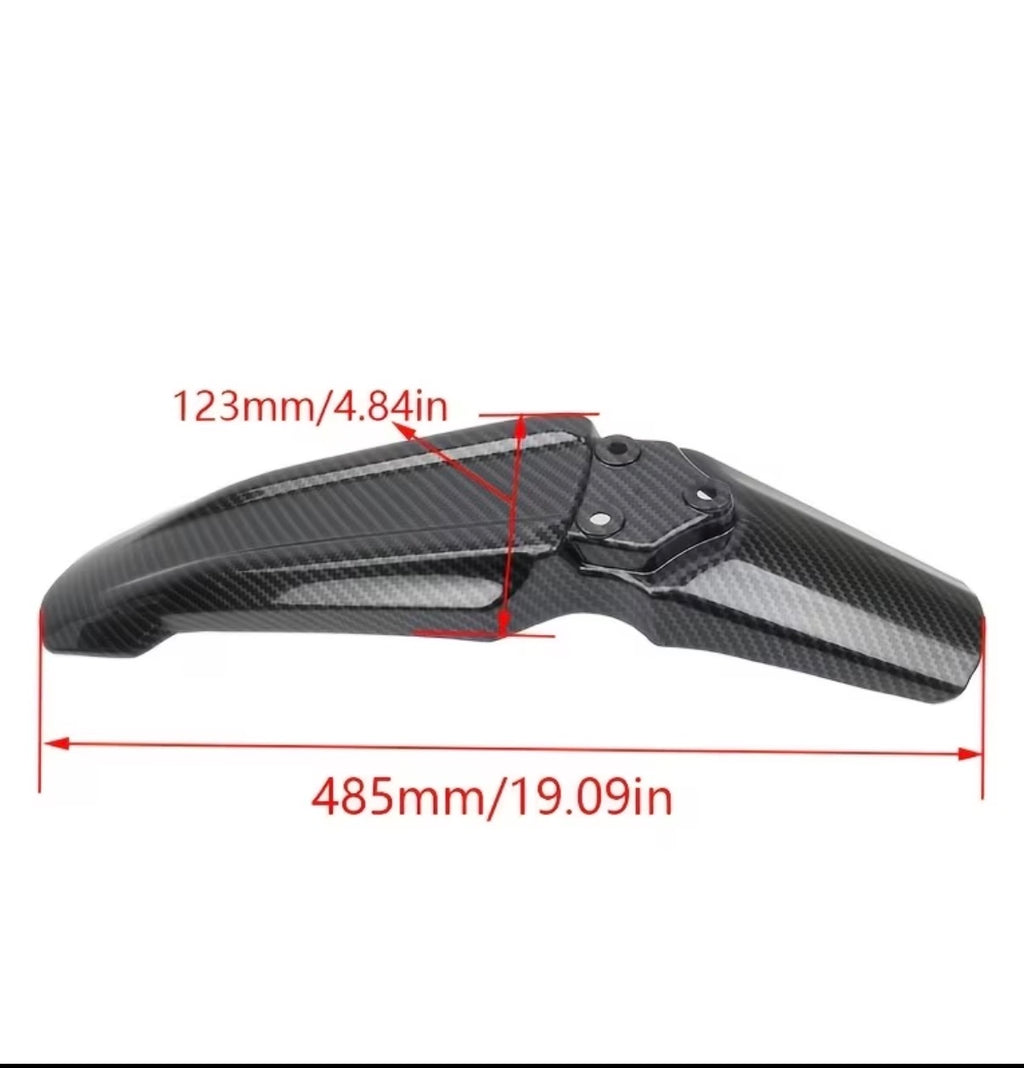 Carbon fibre Front fender & plate