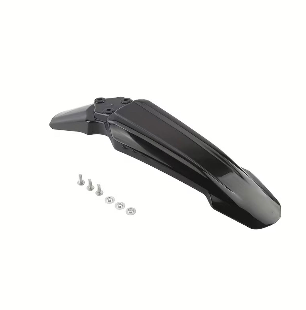 Black Front fender & plate